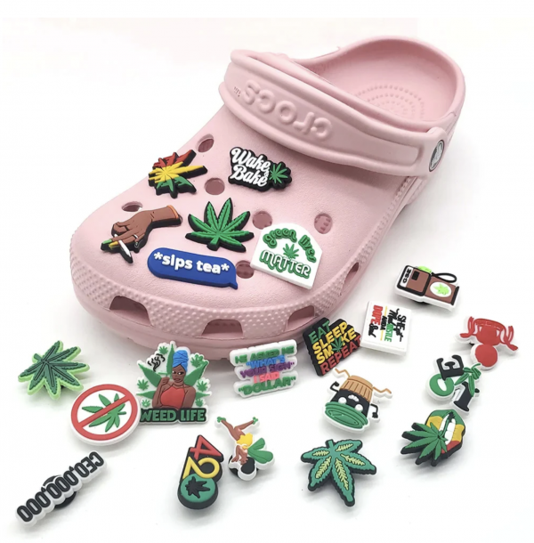 Weed Crocs charm