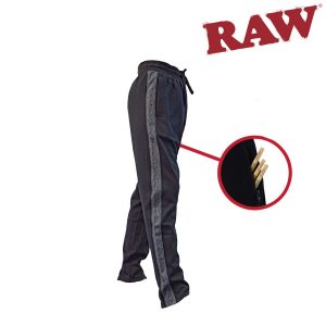 RAW SWEATPANTS – BLACK STRIPE