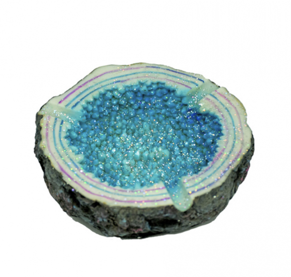 Blue Crystal Ashtray