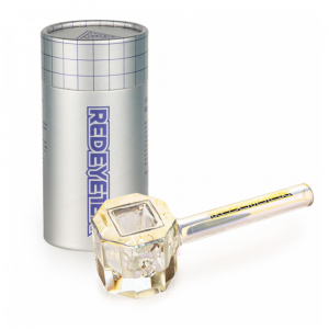 RED EYE TEK® 4.5" Metallic Terminator Finish Infinity Bowl Octagon Hand Pipe (1)