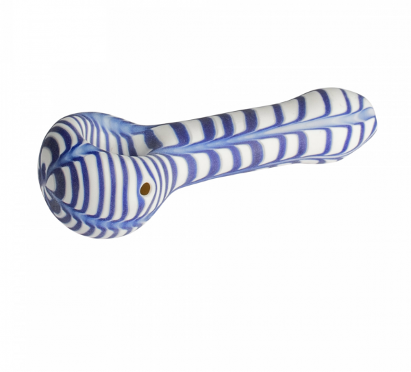 RED EYE GLASS® 4" Frosted Feather Hand Pipe