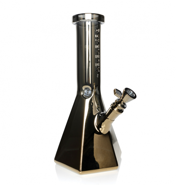 RED EYE TEK® 12" Metallic Terminator Finish Hex Base Water Pipe