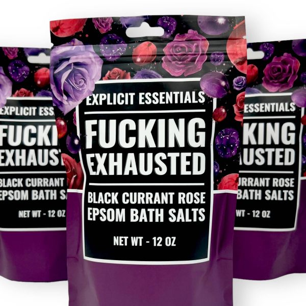 Explicit Essentials - Fucking Exhausted Bath Salts 12oz Bag