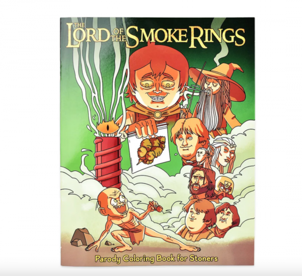 Wood Rocket - Lord of the Smoke Rings - Adult Coloring Book - 8.5" x 11"