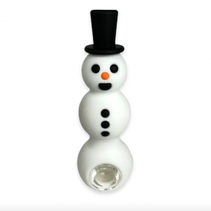 Snowman - Silicone Pipe - 6"