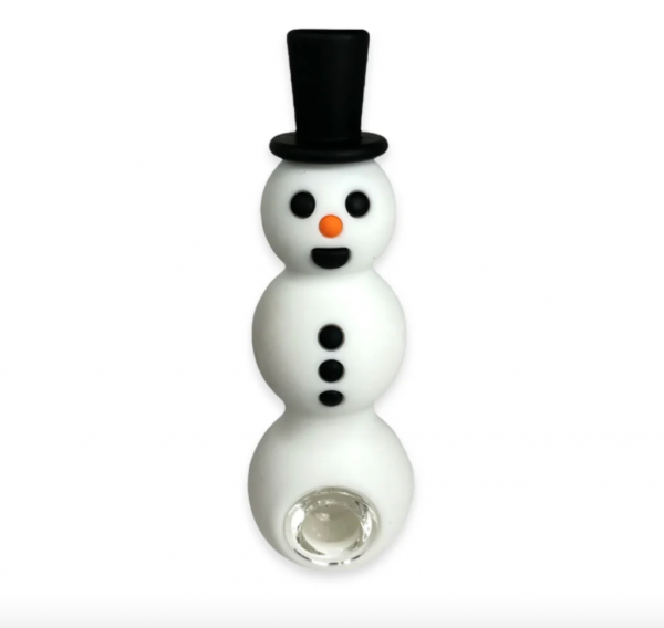 Snowman - Silicone Pipe - 6"