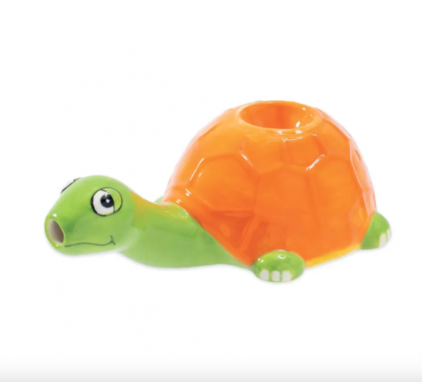 Wacky Bowlz - Sea Turtle Ceramic Pipe - 4.5"