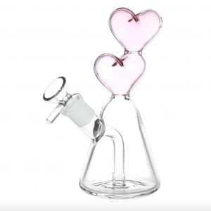 Hearts Converge - Glass Rig - 6.75"