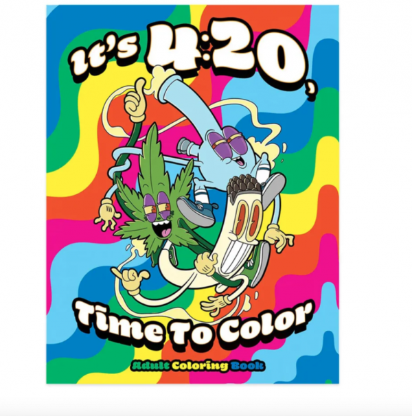 Wood Rocket - It's 420 Time To Color - Adult Coloring Book - 8.5" x 11"