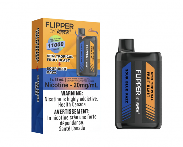 Sour Blue Razz-MTN Tropical Fruit Blast - Rufpuf Flipper