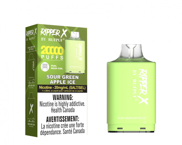 Sour Green Apple Ice - Rufpuf 20K Ripper X