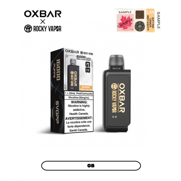 GB - Svopp Rocky Vapor Oxbar [Prefilled Pod]