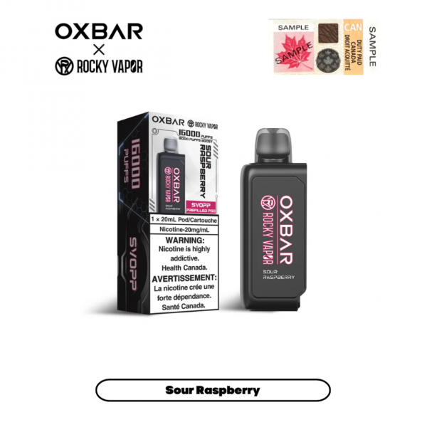 Sour Raspberry - Svopp Rocky Vapor Oxbar [Prefilled Pod]