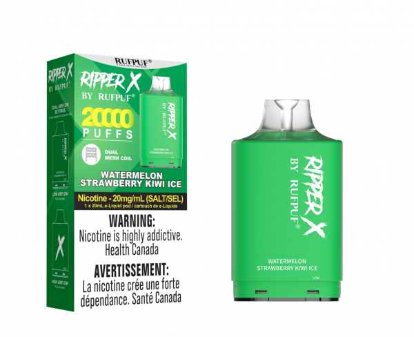 Watermelon Strawberry Kiwi Ice - Rufpuf 20K Ripper X