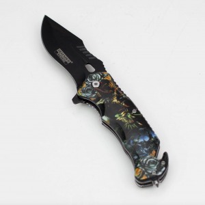 Defender Xtreme 8.5" Dragon Slayer Folding Knife With Belt Clip