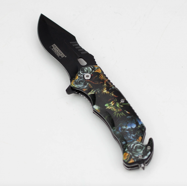 Defender Xtreme 8.5" Dragon Slayer Folding Knife With Belt Clip