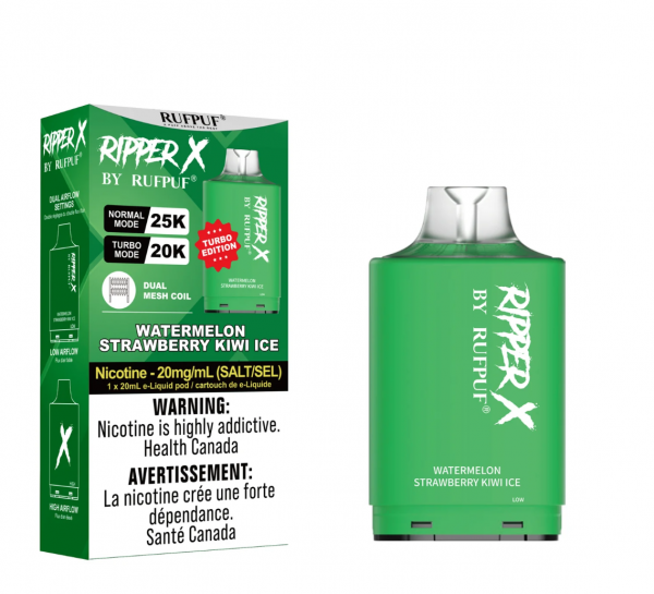 Watermelon Strawberry Kiwi Ice Ripper X 25k