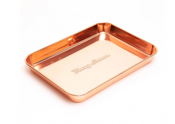 Blazy Susan | Pink stainless steel tolling tray