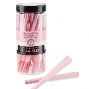 Rozy | Pink 1 ¼ Size Pre-Rolled Cones - 50ct Pack