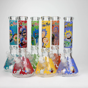 14" RM Cartoon 9mm glass water bong