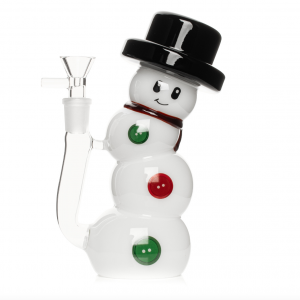 Red Eye Glass® 7" Snowman Bubbler