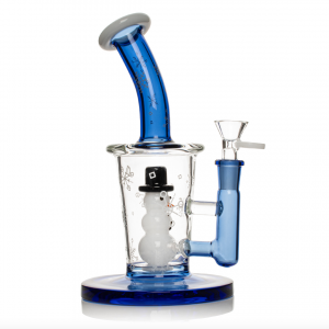 Red Eye Glass® 8" Snowman Bubbler