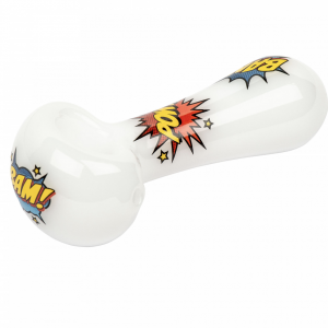 Red Eye Glass 4" Hero Comic Hand Pipe
