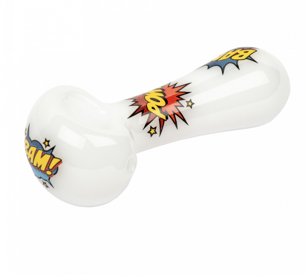 Red Eye Glass 4" Hero Comic Hand Pipe