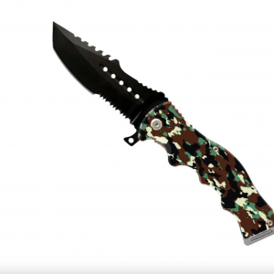 4" Blade / Camo Handle / Foldable Knife