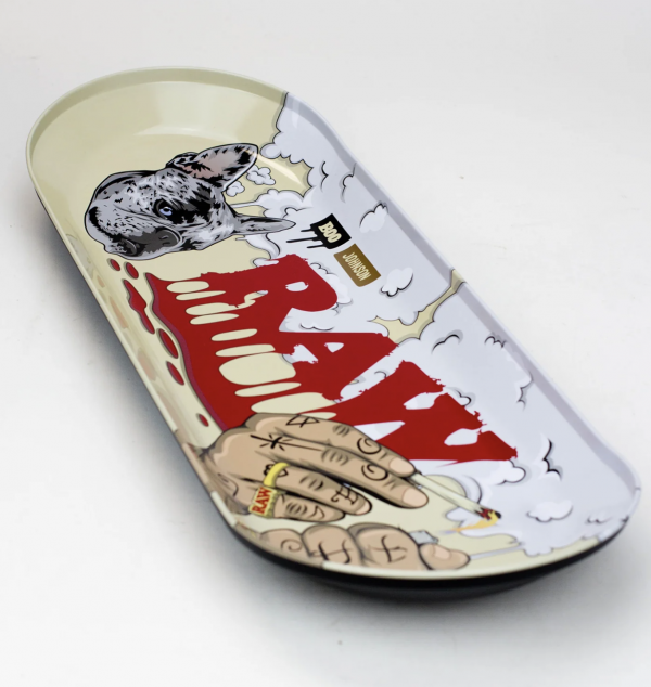 RAW X BOO Deck Rolling Tray Tin