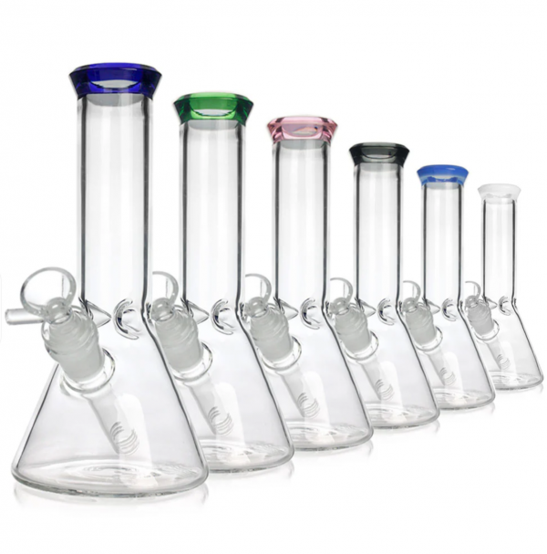 8" Beaker Bong with Bowl and Downstem