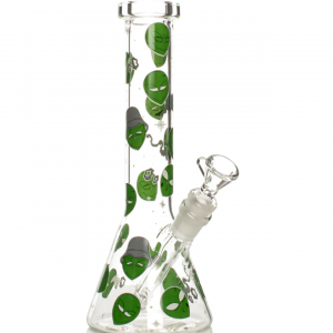 Red Eye Glass® | 10" Alien Glow-in-the-Dark Water Pipe [REG158]