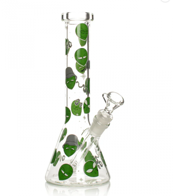 Red Eye Glass® | 10" Alien Glow-in-the-Dark Water Pipe [REG158]