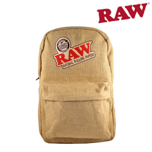 RAW BURLAP SMELL PROOF BACKPACK STYLE 2