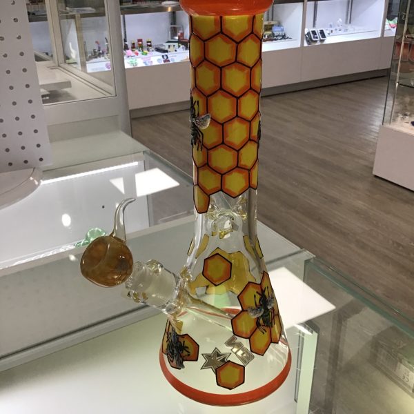 12.5 inch 3D-Wrap Honey Bee Beaker NG