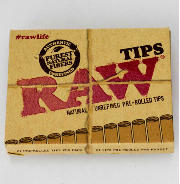 RAW PRE-ROLLED UNBLEACHED TIPS