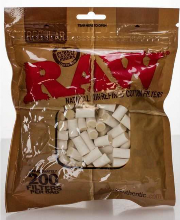 RAW Natural Unrefined Cotton Filters