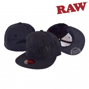 RAW Black on Black Flex Fit Hat FLEX FIT
