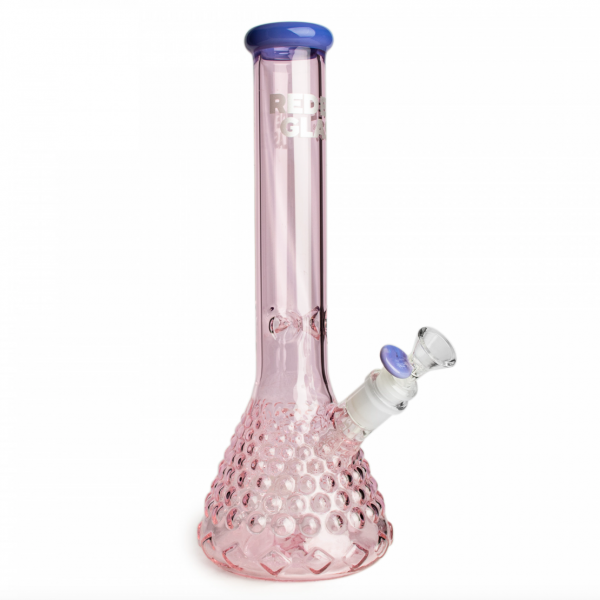 RED EYE GLASS - 15" Tall Hera Beaker w/ Textured Base