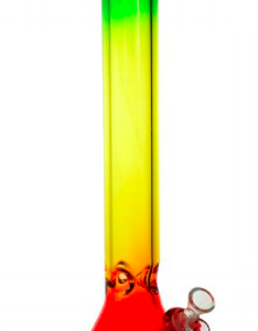 18" Day Glow Rasta Beaker