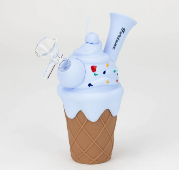 5.5" Silicone Ice Cream Water Pipe