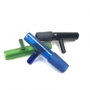 Glass Popper Bowl W/ Color Handle / 14MM