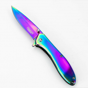 Defender-Xtreme Rainbow 7" Folding Knife