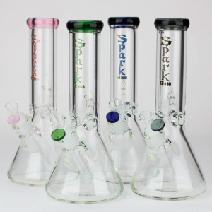 12" SPARK 9 mm glass beaker water bong
