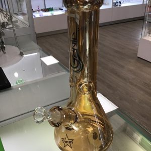 Genie 12" Metallic heady glass beaker bong gift set