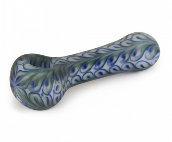 RED EYE GLASS® 4.5" Frosted Paisley Hand Pipe