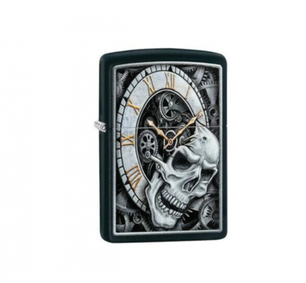 Zippo 29854 Skull Clock Design