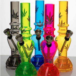 7" acrylic water pipe with grinder