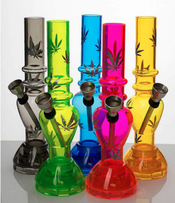 7" acrylic water pipe with grinder