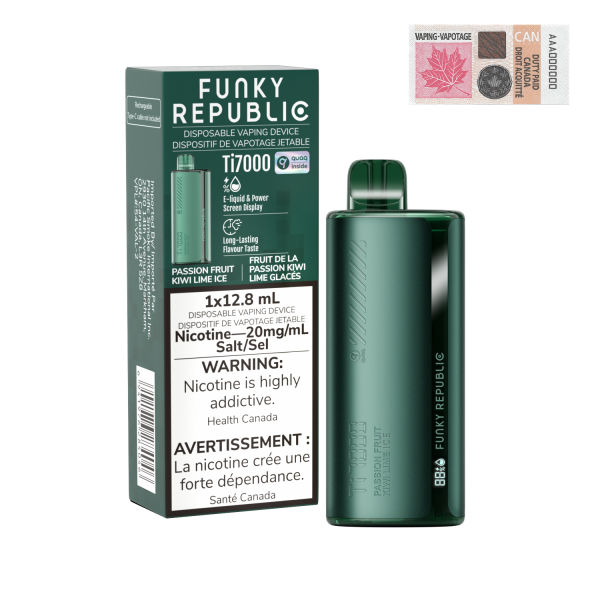 Passionfruit Kiwi Lime - Funky Republic Ti 7000